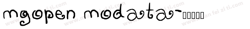 mgopen modata字体转换